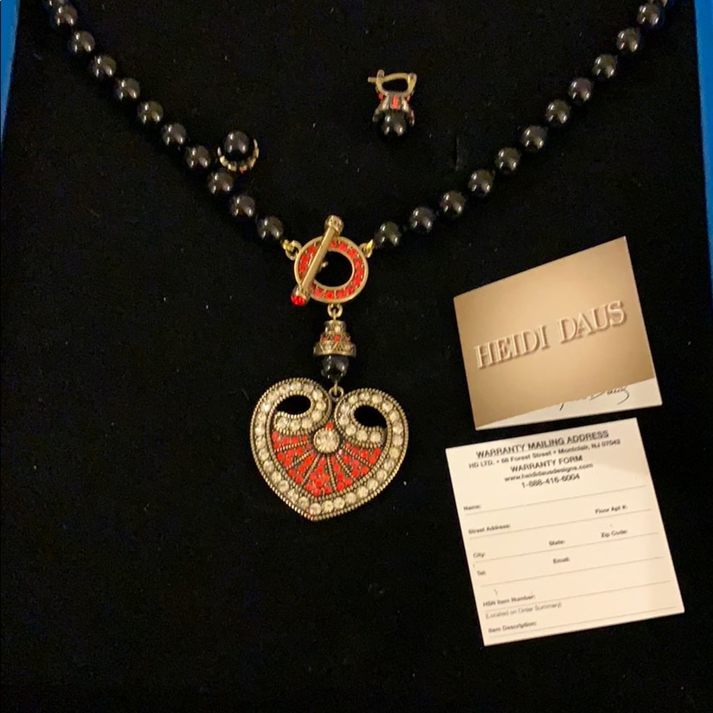 Heidi Daus necklace and earring set